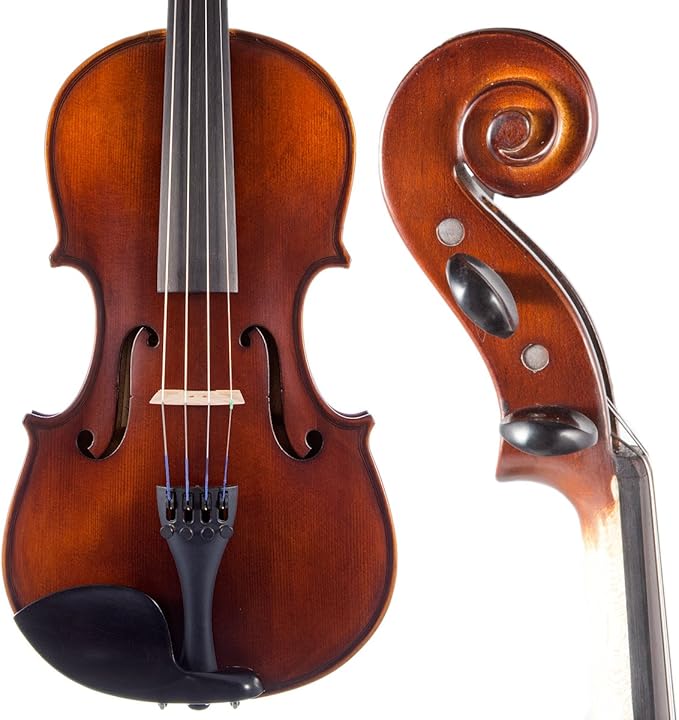 Bunnel Pupil Violin Outfit 1/8 Size Clearance By Kennedy Violins - Carrying Case and Accessories Included - Solid Maple Wood and Ebony Fittings RB300