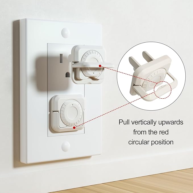 Outlet Cover Baby proofing -32 Pack Plug Covers for Electrical Outlets with Dual Safety Locks, Child Proof Outlet Covers Improved Baby proofing outlets