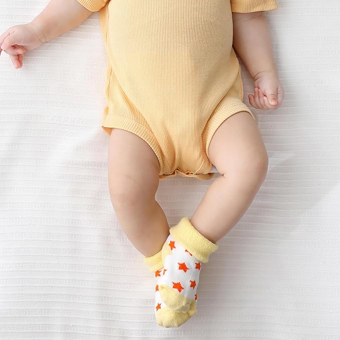 Newborn Baby Boy Girl Caps Mittens Socks Set Cotton Baby Essentials Accessories (Hats+Gloves+Socks)