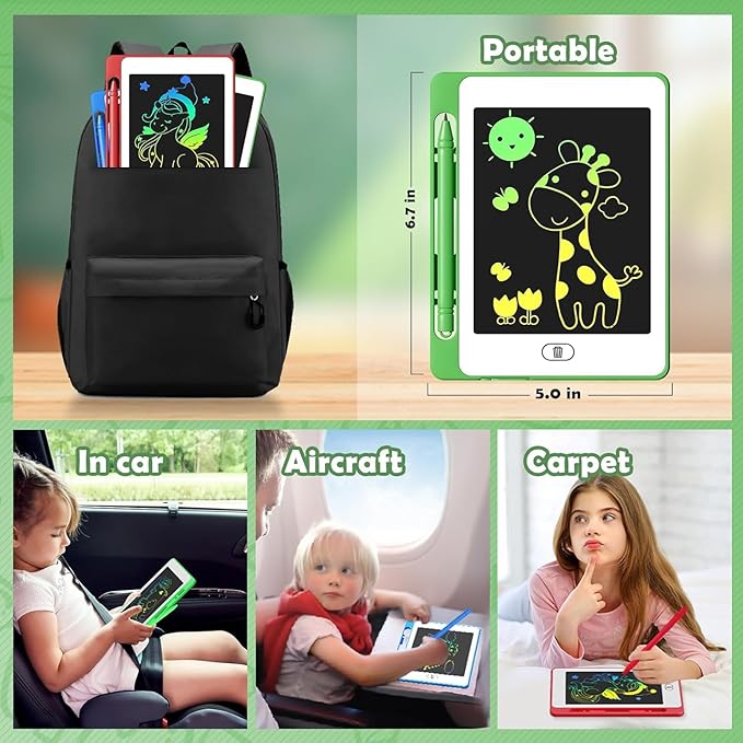24 Pack LCD Writing Tablet for Kids, 6.5 Inch Colorful Doodle Board Drawing Tablet, Erasable Reusable Electronic Drawing Pads, Educational Learning Toys Birthday Gifts for Girls Boys Age 3 4 5 6 7 8