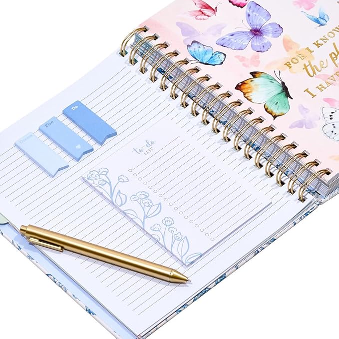 Votum August 2025 to January 2027 Large Back to School Academic Planner- Daily, Weekly & Monthly Organizer with Pens, Stickers, Sticky Notes, and a Sturdy Cover - Bloom with Grace