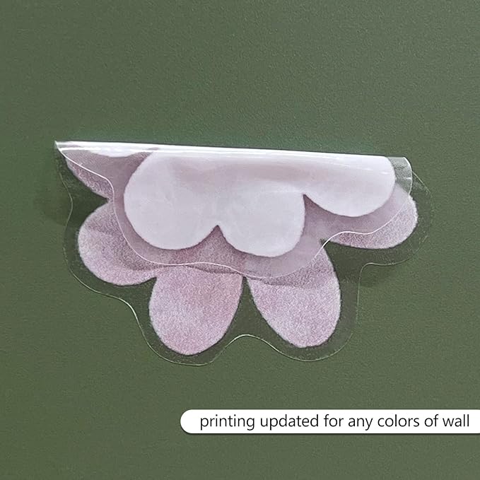 YouRfocus Daisy Wall Decals | 84 PCS Boho Flower Stickers for Girls' Rooms, Playrooms, and Nurseries | Dual Layer Print for High Coverage | Removable Peel and Stick Wall Decor (Pink-B) | 12 Sheets