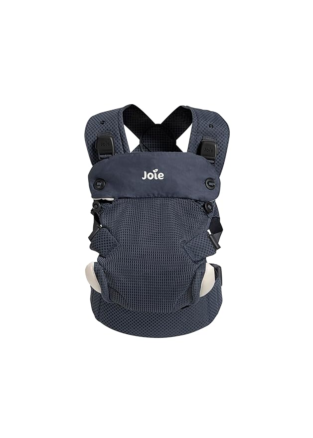 Joie Savvy Lite Air 3-in-1 Baby Carrier – Lightweight, Ergonomic Baby Carrier with 3 Carry Positions, Breathable Fabric, Padded Straps, and Lumbar Support (Indigo)