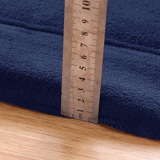 MAXYOYO Baby Play Mat, 1.2" Thick Memory Foam Soft Padded Carpet with Non-Slip Backing, 3x5 ft Japanese Tatami Rug Living Room for Kids, Toddler, Children, Nusery(Navy)