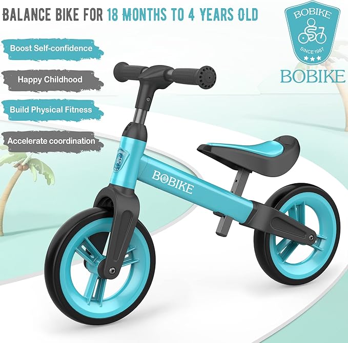 Toddler Balance Bike Toys for 1 to 4 Year Old Girls Boys Adjustable Seat and Handlebar No-Pedal Training Bike Best Gifts for Kids