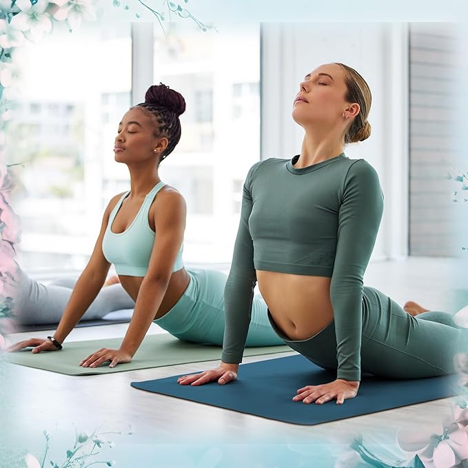 Timgle 24 Pack 68" x 24" Yoga Mat Bulk, 4mm Thick Extra Long Sports Mat Anti Slip Tear Resistant Yoga Exercise Set for Fitness Stretching Home Workout Gym and Studio