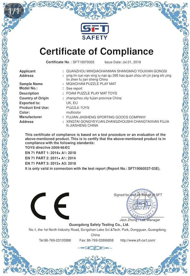 MQIAOHAM® 25 Pieces Puzzle Play Mats, Soft Baby Play Mat, Kids Interlocking Foam Floor Tiles, Toddlers Carpet Playmats G301025-101107108