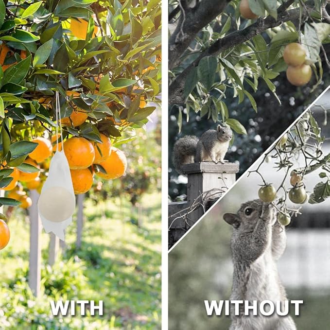 Squirrel Repellent Outdoor, Chipmunk Repellent for Attic/Garden/Bird Feeders/Plants/Cars, Deterrent Squirrels, Keep Chipmunks Away-Pack of 8