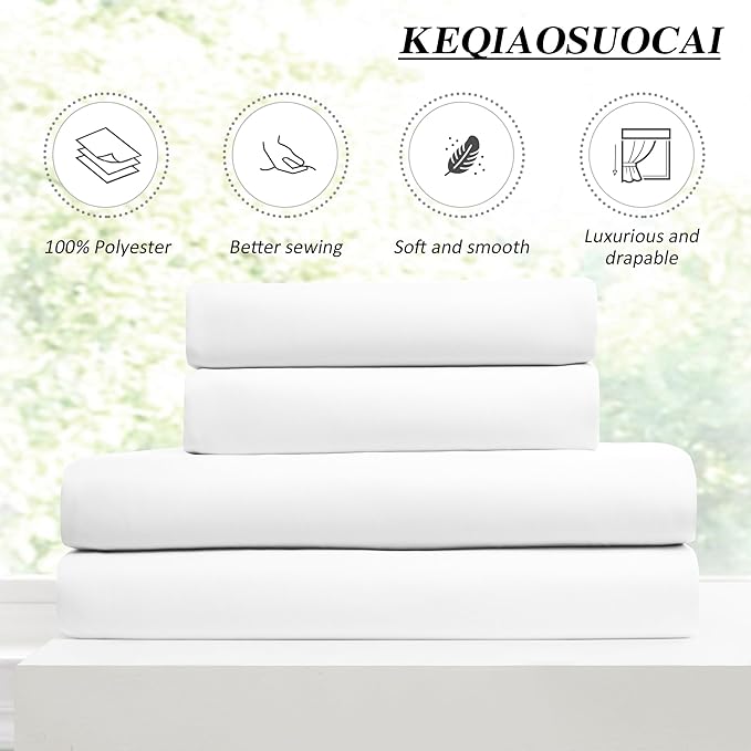 KEQIAOSUOCAI White Blackout Curtains 102 Inches Long, Custom Made Pinch Pleated Memory Trained Window Curtain Panels Drapery for Office Living Room, 40" W x 102" L, Set of 2