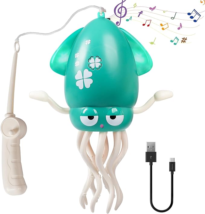 Magic Dancing Octopus Toys, Musical LED Toy, 3 Colors Available (Green)