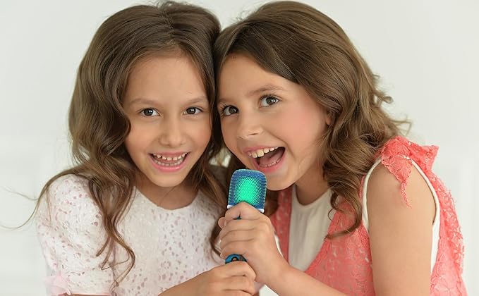 eKids Moana 2 Karaoke Microphone for Kids, Bluetooth Microphone Includes Built-in Music and Light Show, Designed for Fans of Moana Toys