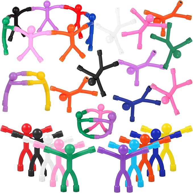 30 Pcs Magnetic Toys, Magnetic People, Colorful Magnets for Kids Travel Toys, for Refrigerator Magnets, Office, Whiteboard Decoration