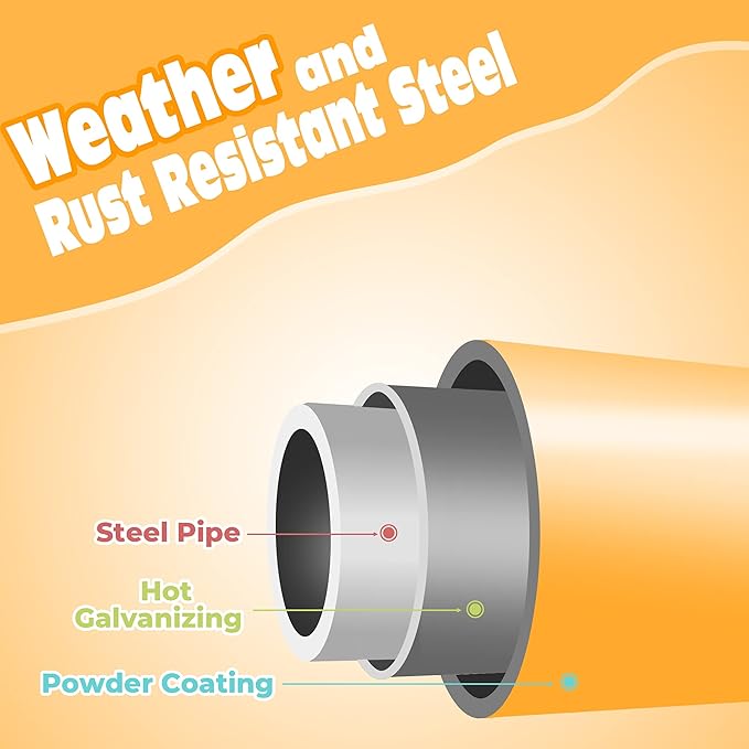 JAXPETY Climbing Dome, 7FT Outdoor Jungle Gym for Kids Ages 4-8, Toddler Monkey Bars for Backyard, Doorway Playground Climbing Structures for Toddler Climbing, Montessori Climbing Set for Dome Climber