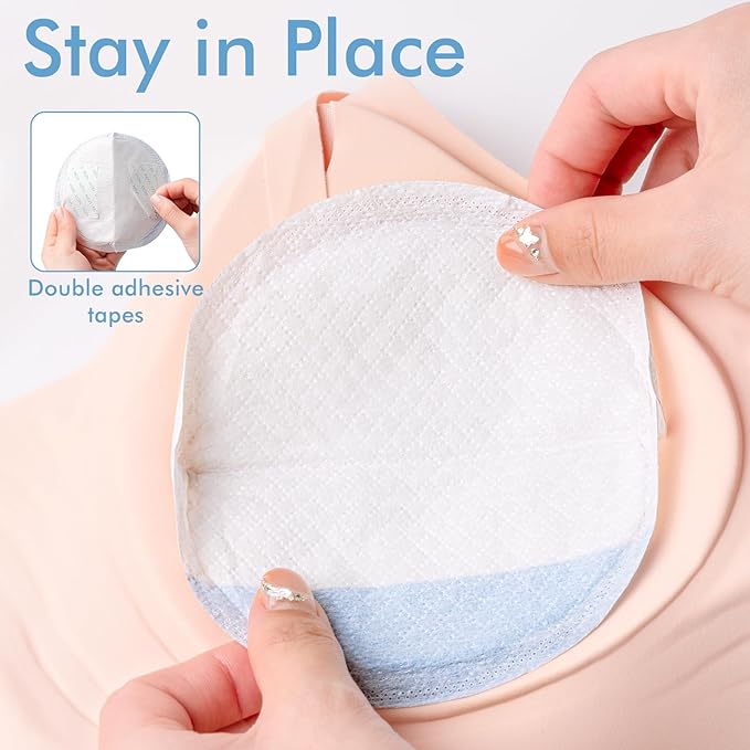 NCVI Super Absorbent Disposable Nursing Pads 180 Count, Stay Dry Breast Pads for Leaking Milk, Soft and Breathable, Leakproof Nipple Pads Individually Wrapped, Breastfeeding Essentials for Moms