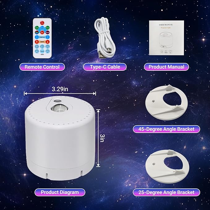 Star Projector, Galaxy Projector, Remote Control & Timer Galaxy Light, LED Nebula Night Light Projector for Adults Bedroom Decoration, Party, Birthday, Christmas,Valentine's Day,Room Decor