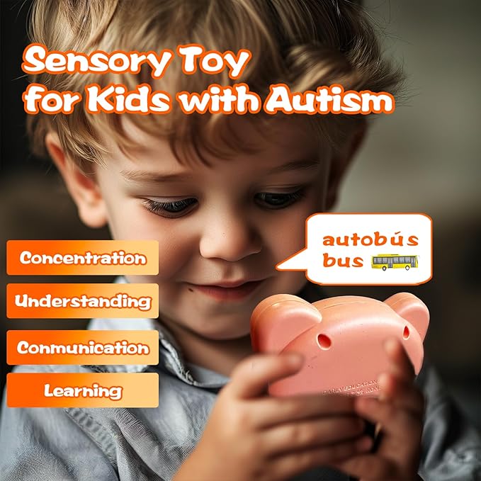 Talking Flash Cards for Kids - Spanish Bilingual English Flashcard for Toddlers 3-12, Test Mode, 510 Sight Words, Audible Pocket Speech, Sensory Toys for Autism, Boys Girls Gifts (Spanish)