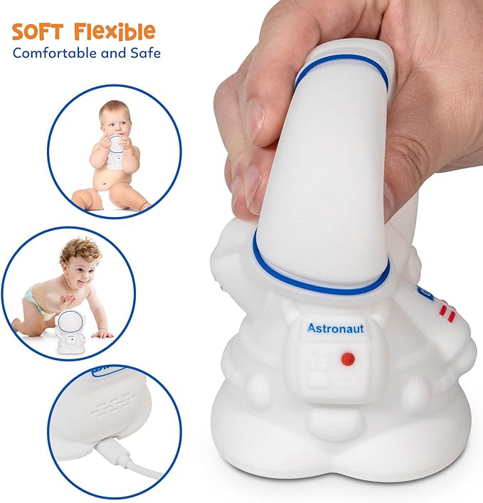 Astronaut Night Light for Kids Room Night Lamp Children Toddler Room Decor Silicone Baby Nursery Night Lights