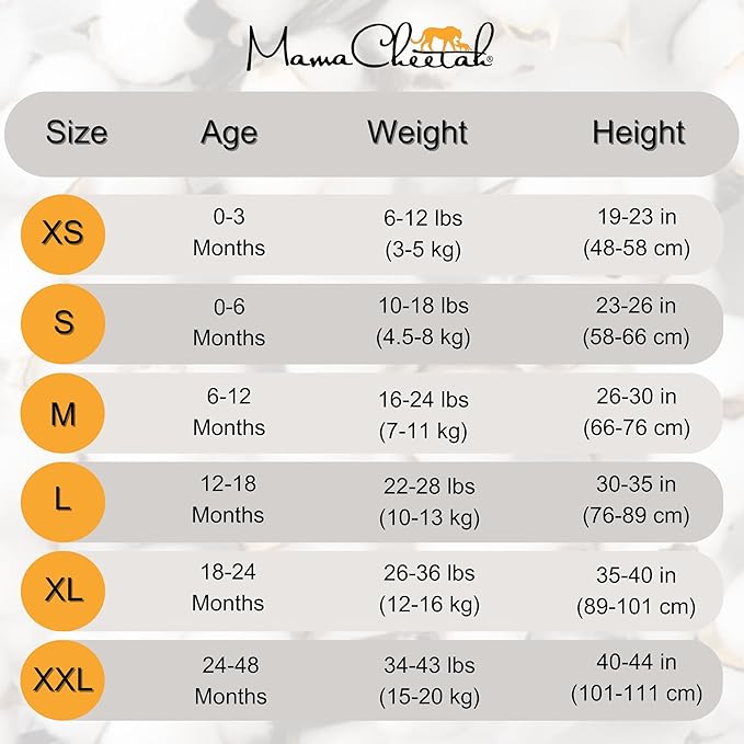 Mama Cheetah Baby Sleep Sack 0.5 TOG, Organic Cotton Baby Wearable Blanket with Two-Way Zipper, Swaddle Transition Baby Sleeping Bag for Newborn Infant Toddler Boy Girl, 18-24 Month