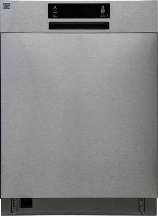 Kenmore 24" Built-in Stainless Steel Tub Dishwasher SmartWash, Smart Dry, and MoreSpace Adjustable Rack, Energy Star Certified, Fingerprint Resistant