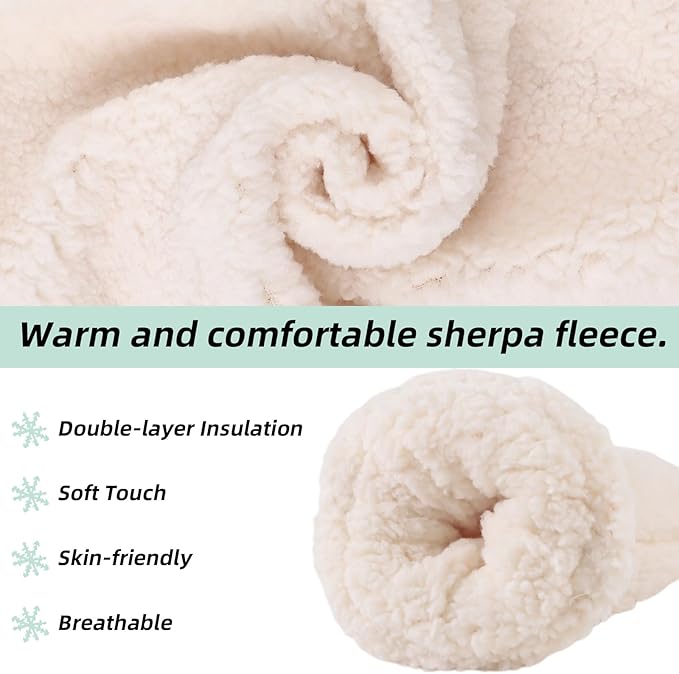 Zsedrut Baby Boys Winter Glove Warm Toddler Infant Girls Mittens Fleece Lined Gloves 1-7 Years