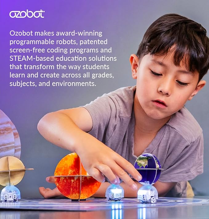 Evo Classroom Kit (18 Bots): Interactive Coding Robot, Kids Ages 5+, Includes 18 Evo Robots, Color Code Markers, Charging Cradle, Bot Stickers, Access to 700+ STEAM Lessons, Educators & Parents