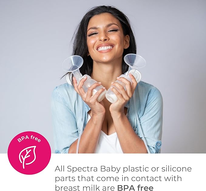 Spectra - S2 Plus Electric Breast Milk Pump with Tote Bag, Bottles and Cooler for Baby Feeding