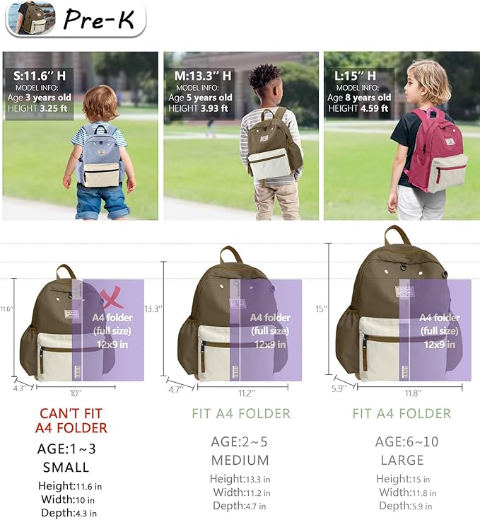 Toddler Backpack for Toddlers 1-2: Baby kids Backpack for daycare Boys Girls Not fit Folder