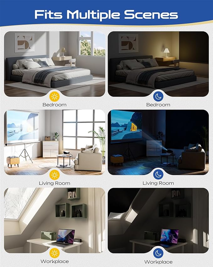 28" W x 36" L 100% Portable Blackout Curtains, Total Darkness No-Drill Black Out Window Cover,Temporary Blackout Shades with Hook & Loop Tape, for Bedroom, Nursery, Dorm, Travel (Black)