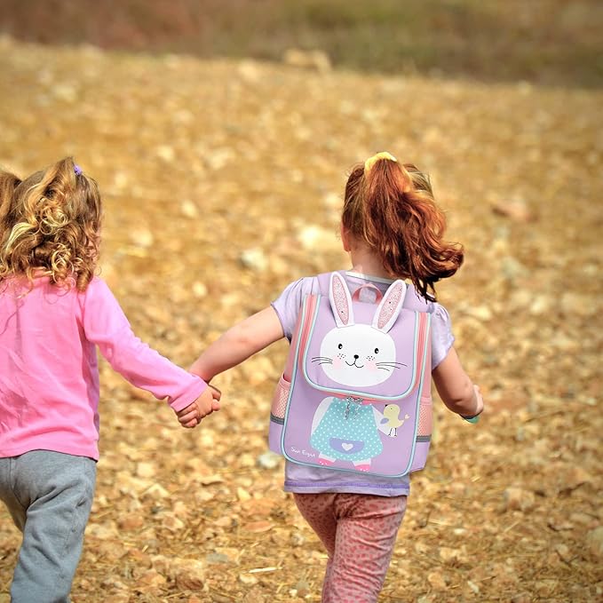 SUN EIGHT Toddler Lightweight Backpack for Girls Cute 3D Animal Waterproof Schoolbag for Baby Girl Boy 2-5 Years（Rabbit）