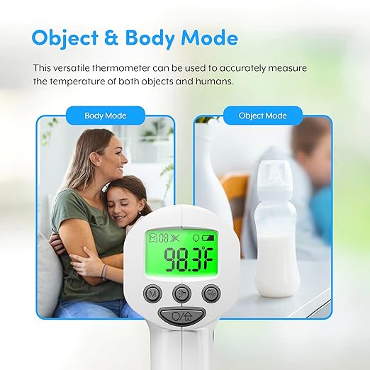 Medical Grade FSA-HSA Eligible Heavy Duty Touchless Infrared Forehead Thermometer, for Adults & Baby Digital Thermometer Gun, 1s Instant Results