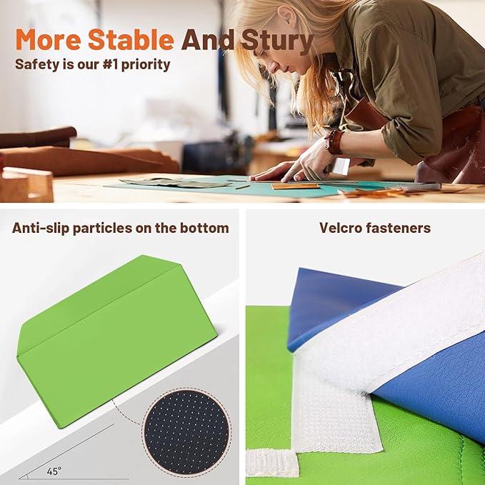 4-Piece Soft PU Leather Toddlers Climbing Toys, Foam Climbing Blocks for Toddlers, Baby Play Set Foam Climb Structures for Toddler 3+, Indoor Crawl Activity Play Gym