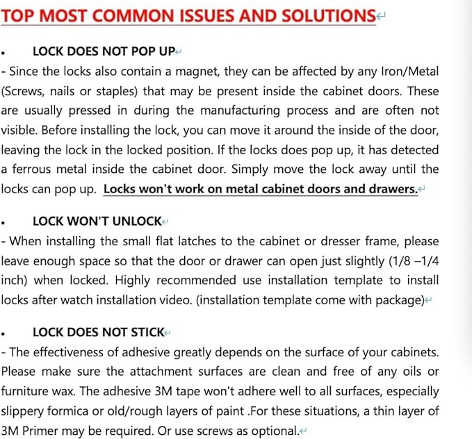 Vmaisi ChildProof Magnetic Cabinet Locks (11 Locks and 2 Keys)