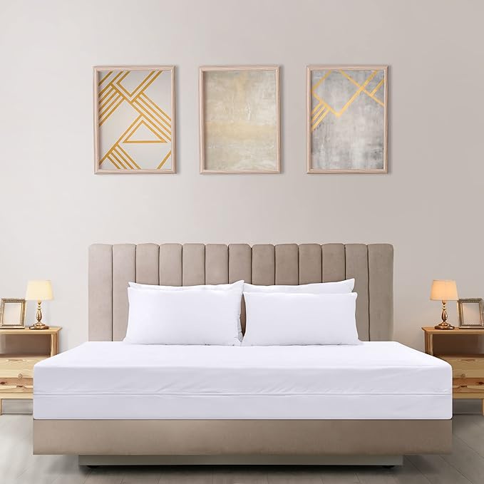 Utopia Bedding Zippered Mattress Encasement Twin Size (Pack of 2), 100% Waterproof, Dust Mite and Bed Bug Proof Mattress Protector, Absorbent 6-Sided Mattress Cover