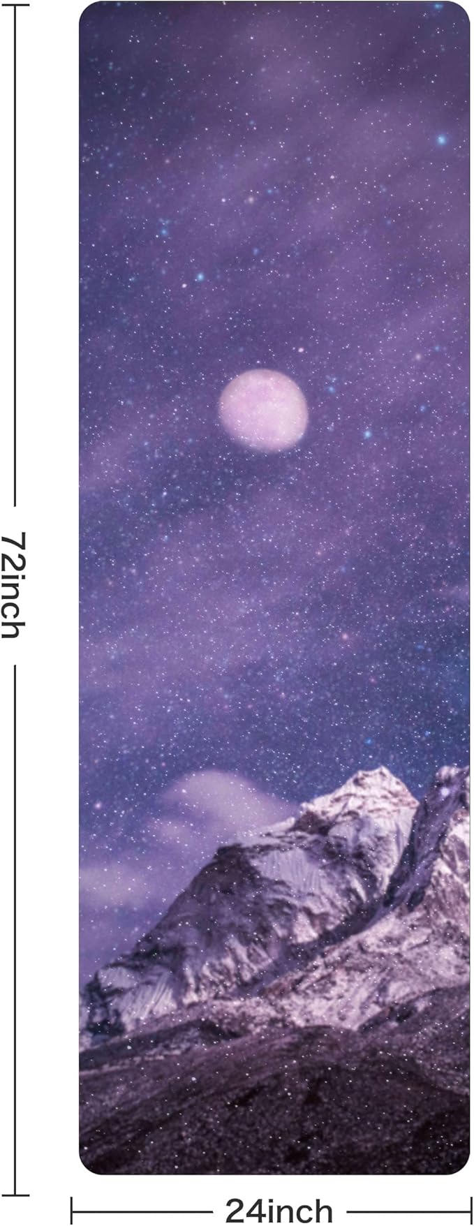 Non Slip Yoga Mat TPE Workout Mat for Men Women, Thick Workout Mat with Carrying Strap, Fitness Mats for Exercise, Yoga, Fitness, Pilates, Floor Workouts (72" x 24" x 6mm)