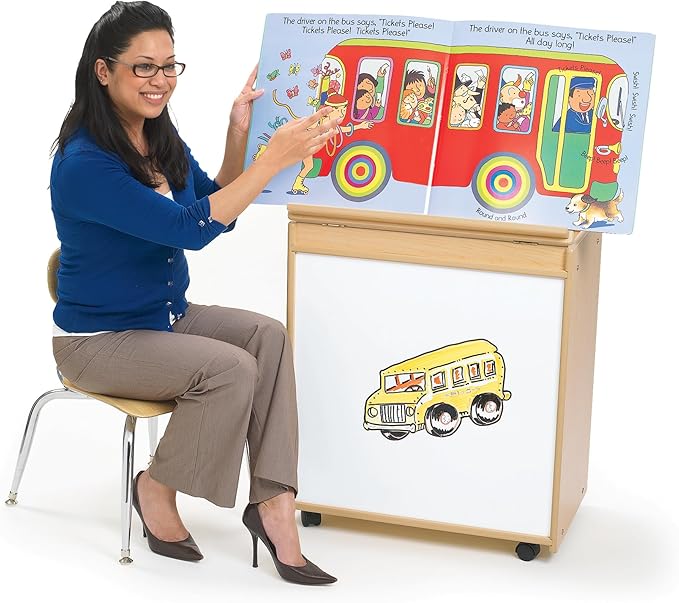 Angeles Value Line Big Book Display, Classroom Shelves and Daycare Furniture, Kids' Bookcases Cabinets & Shelves, 25" L x 16" W x 30" H