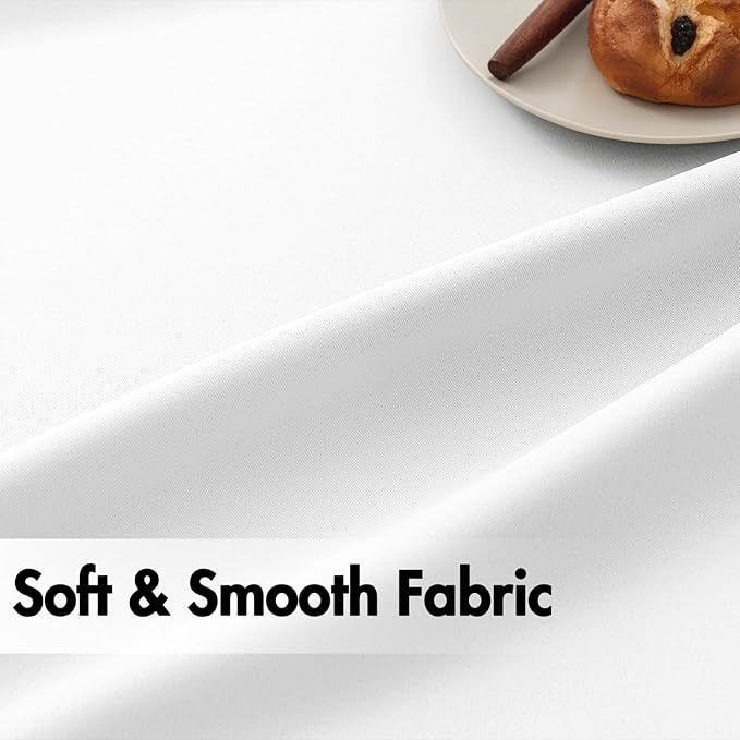 ANRODUO Back Tab Blackout Curtains for Bedroom Living Room, Rod Pocket Pinch Pleated Thermal Insulated Room Darkening Curtains 84 Inches Long 2 Panels, White, 42 x 84 Inch