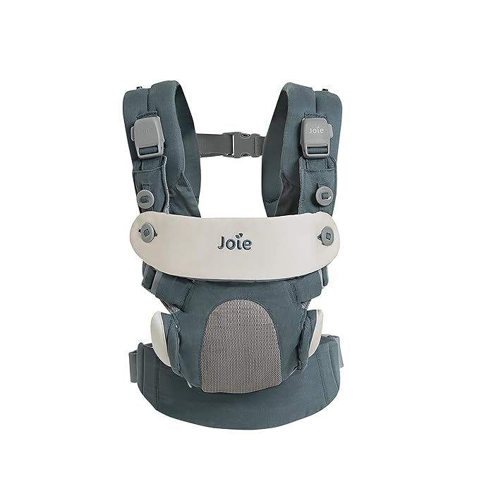 Joie Savvy Baby Carrier – Ergonomic, Adjustable Baby Carrier with 4 Carry Positions, Padded Shoulder Straps and Lumbar Support (Marina)