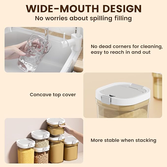 Formula Container to go-1800ml Travel Dispenser BPA Free Airtight Container with Spoon and Layered Storage