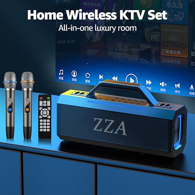 Portable Bluetooth Speakers, 60W Peak Wireless Outdoor Speaker with Subwoofer, Deep Bass, 3 Lighting Mode, 100dB Loud Party Speakers for Camping, Beach, Garage