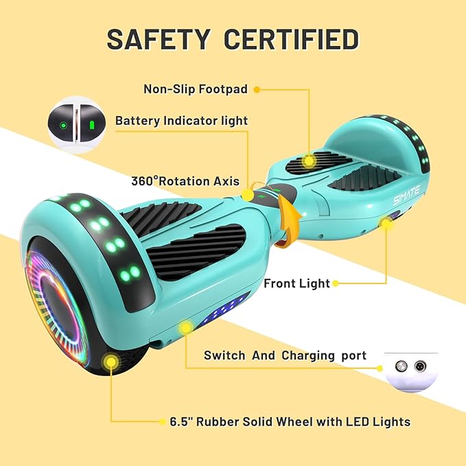 Scooter, Bluetooth & Corlorful LED Lights, Gifts for Kids & Adults & Girls & Boys, for All Ages