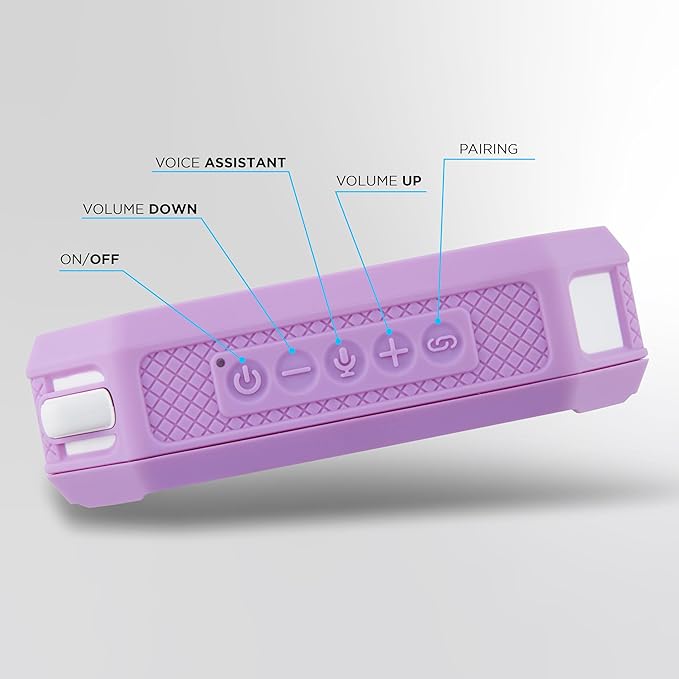 Altec Lansing Portable Bluetooth Speaker HYDRAMINI 2.0, IP67 Waterproof, Portable Speaker, 12h Playtime, Wireless Pairing, USB-C Quick Charge, Magnetic Bluetooth, Voice Assistant Integration