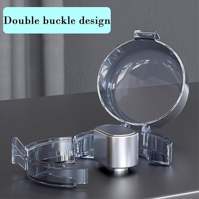 2 Pack Deadbolt Child Safety Lock Cover, Child Proof Door Knob Cover, Large Size Door Safety Deadbolt Lock for Kids, 2.76 * 2.14"