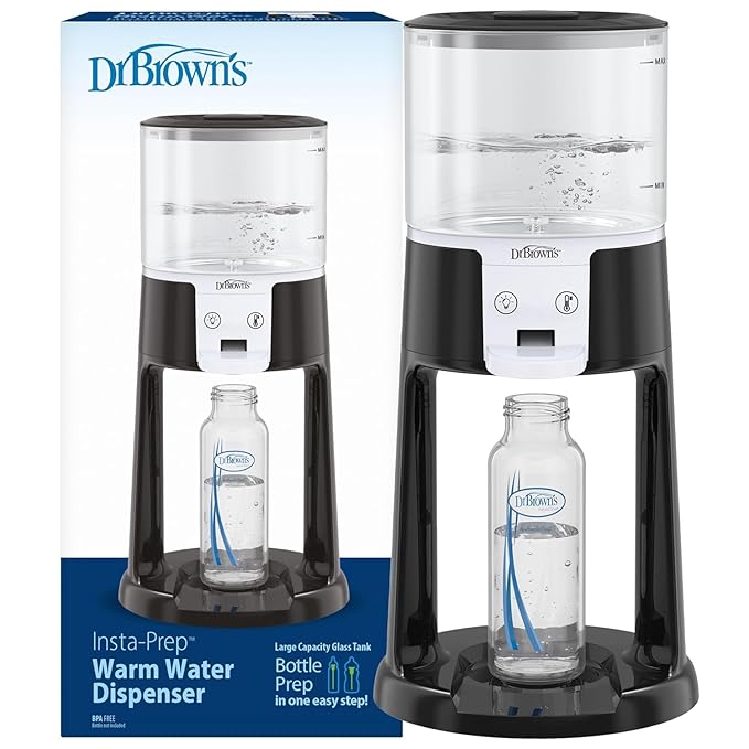 Dr. Brown's Insta-Prep Warm Water Dispenser with Baby Formula Dispenser, Blue