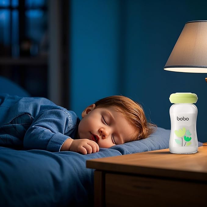 YOHKOH Breast Milk Storage Bottles - Wide Neck Glass Breastmilk Storage Bottles with Lids, BPA-Free (Multicolor1, 5.4oz (Pack of 6))