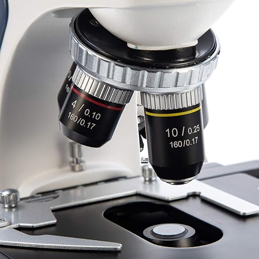 Swift SW380T 40X-2500X Magnification, Siedentopf Head, Research-Grade Trinocular Microscope Compound Lab with Wide-Field 10X/25X Eyepieces, Mechanical Stage, Ultra-Precise Focusing, Camera-Compatible