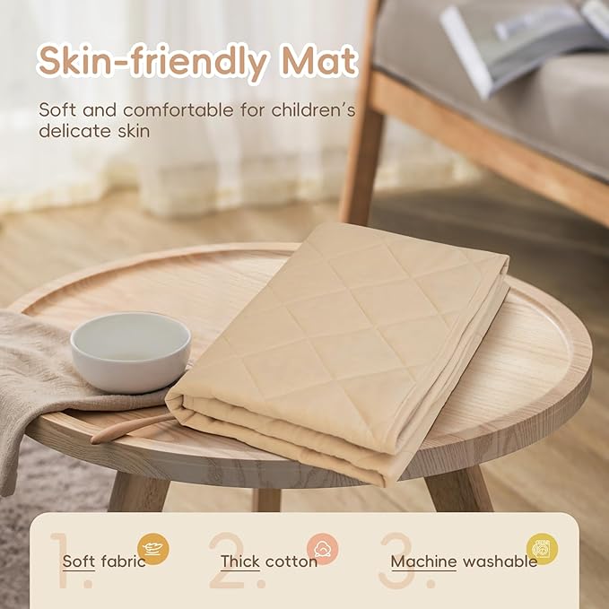 Playhouse Play Tent for Kids-Portable with Padded Mat, Star Lights, Carry Bag, Play Tent Indoor & Outdoor, Washable Kids Play House for Toddler