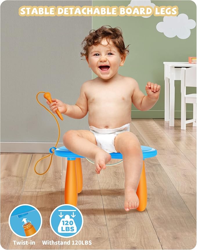 Magnetic Drawing Board, Doodle Board for Toddlers Toys Age 1-2, Magnetic Writing Board, Preschool Learning and Educational Toys for 1 2 3 Years Old Girl Boy, Gift for Birthday Christmas New Year(Blue)