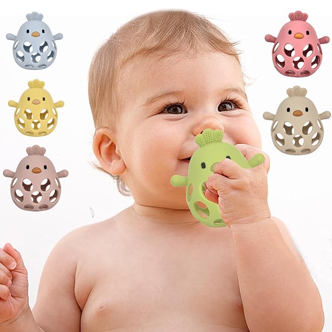 Baby Teething Toys, Teething Toys, Teethers for Babies 3-6 Months, Baby Chew Toys, BPA Free Teether Mitten with Soft Texture for Sensory Exploration and Itching Teething Relief