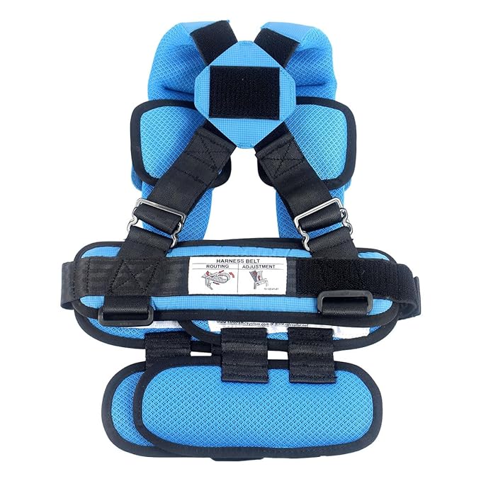 Large Blue, Lightweight, Compact, Portable Car Seat - Perfect for Travel and Everyday Child Safety