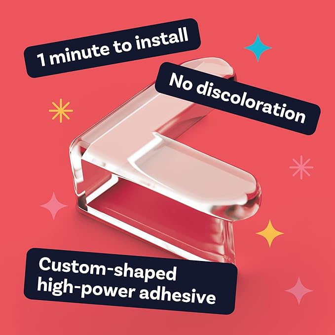 CalMyotis Corner Protector for Baby, Protectors Guards - Furniture Corner Guard & Edge Safety Bumpers - Baby Proof Bumper & Cushion to Cover Sharp Furniture & Table Edges - Clear, Transparent,18 Pack